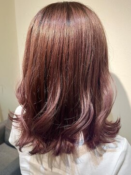 エイクス ヘア デザイン×美髪クリニック 千葉(AQs hair design) くびれヘア/アプリコットオレンジ/夏/髪質改善[千葉駅]