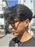 フェザーショート/ニュアンスパーマ/刈り上げショート