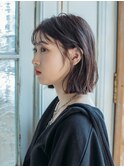 切りっぱなしボブ20代/30代/40代/庭瀬