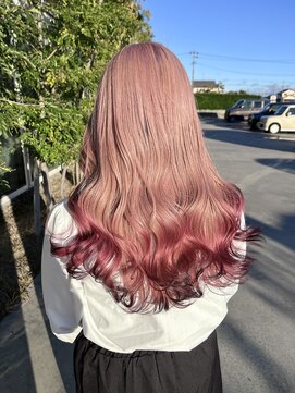 コットンピンクグラデーション　MIKU