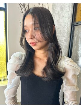 ミリ(mm) レイヤーカット オリーブベージュ カラー 韓国 髪質改善 仙台