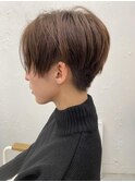 刈り上げショートクールショートココアブラウン☆20代～50代