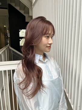 ヘアリゾート粋 リマ 銀座店(lima) 透明感カラー/スモーキーピンク/レイヤーロング