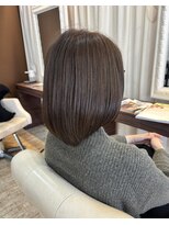 ヘアデザインスペース イチエ(hair design space i chi e) オリーブ+グレージュでツヤ感大人くすみカラー