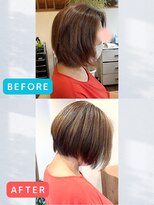 ヘアールシア(hair Lucia)&nbsp;【ショート】襟足をすっきり引き締めたひし形ショートボブ