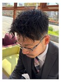 メンズ短髪パーマスタイル◎