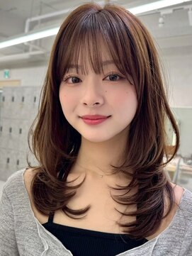 アッシュ 新杉田店(Ash) ★新杉田レイヤーカット韓国ダブルカラー顔周り前髪カットボブ