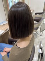 アッシュ 下丸子店(Ash)&nbsp;【岩城指名】切りっぱなしボブ×髪質改善ストレート