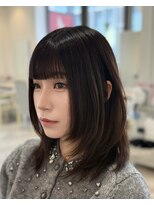 ニューヨークニューヨーク なんば道頓堀店(NYNY)&nbsp;ミディアムレイヤー　透明感カラー　暗髪