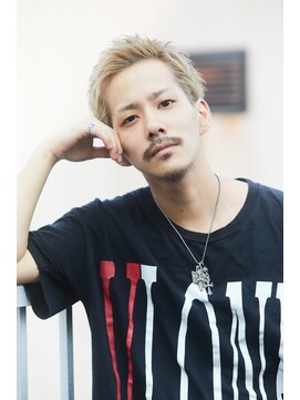 メンズサロンドットリアン(dot. lien) 【men’s salon dot. Tokyo】ブロンドショートアップバング