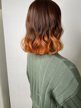 フォース ヘアー(FORCE HAIR) オレンジグラデーション