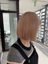 テラスヘア 新潟駅南(TERRACE hair)&nbsp;【艶髪】ハイトーン白髪ぼかしボブスタイル