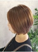 ショートレイヤードボブ×イノアベージュ