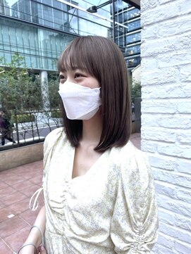 サク 田町芝浦(Sac.) 「Sac.」富永実夕 ハネやすい鎖骨レングスの長さの内巻きカット