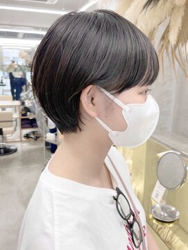 スー 渋谷(suu) 大人ショートボブ黒髪ショートカットマッシュショート前髪あり