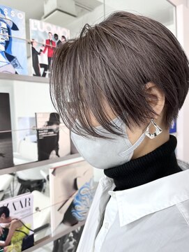 ルートエイチ 市川(Root H) 外カラーハネボブセクションカラーペールベージュグラデーション