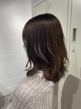 シェル 吉祥寺(shell) グレージュカラー/ボブウルフ/黒髪/ココアベージュ