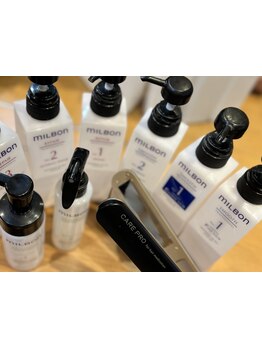 《ミルボン》《ケアプロ》導入店！一人ひとりの髪質に合わせたTRで理想のスタイルを手に入れて☆