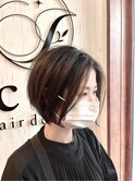 大人可愛い☆束感メリハリショート♪