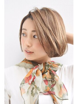 ニスル センター南店(NISURU） 似合わせカット/大人ガーリー/ダークアッシュ/着物/センター南