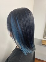 スキル 石岡(SKILL) アンブレラカラー☆アクアブルー☆ハイトーンカラー