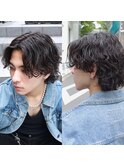 波巻きスパイラルパーマ ウルフ
