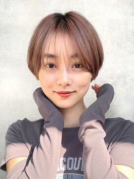 メゾンドイギー(MAISON de IGGY) イメチェンレッドブラウンシースルーバングピンクブラウン