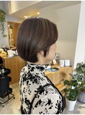 《緑橋/城東区/女性サロン》白髪ぼかしハイライト×グレージュ