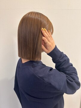 ガーランド (Garland) 切りっぱなしボブ/暖色カラー/前髪/原宿神宮前