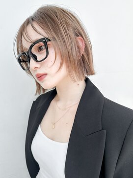 ロンド エスポワール 錦糸町(Lond espoir) 武井デザインカラーオリーブベージュウェットヘアレイヤカット