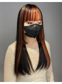 おしゃれなフェイスフレーミング/ ロングレイヤーカット