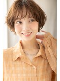 小顔補正カットフェザーショートマッシュパーマZ戸頭20代30代