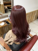 ノーム 横浜(NORM)&nbsp;ケアブリーチ　ダブルカラー　チェリーレッド