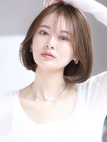 アイニティ 緑地公園(Inity)&nbsp;[Inity]くすみベージュ×タッセルボブ[髪質改善/豊中/緑地公園]