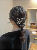 ヘアアレンジ/ヘアセット/編み下ろし
