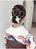 袴着付け/卒業式着付け/袴ヘアセット/袴ヘアアレンジ/卒業式ヘア