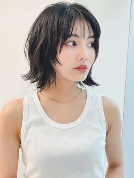 コードライン ライカム店(CODE.LINE) 《CODE.LINE》暗髪×抜け感くびれボブ