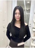 小顔◎ミニウルフ/ホワイトグレージュ/髪質改善/ハイトーン