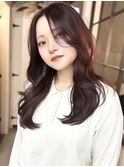 韓国レイヤーカット/ブリーチ/レイヤーカット/ダブルカラー