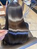 【通常カラーでは出せない艶感×質感】カット＋髪質改善カラー＋Aujua TR 