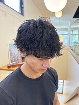 パウダーヘアー(powder hair) 波巻きパーマ 波巻きスパイラル 無造作ウェーブ