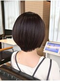 丸みシルエットが上品な艶ショートボブ【吉祥寺】