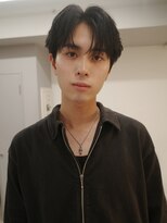 アンサー 渋谷(ANSWER)&nbsp;メンズシースルーセンターパートフェザーパーマ髪質改善縮毛矯正