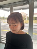 エイト 沖縄豊崎店(EIGHT toyosaki)&nbsp;【EIGHT豊崎】お客様スタイル_ 大人可愛い丸みボブで上品に