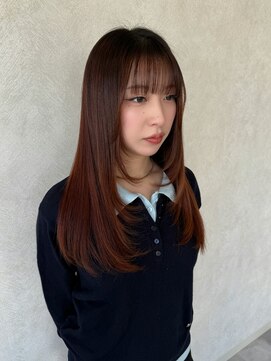 ホワイト(WHITE) レイヤーカット×美髪矯正