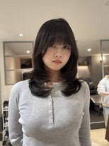 アース 高円寺店(HAIR & MAKE EARTH)&nbsp;ミディアムレイヤー〔@x__xrn03 〕