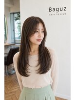 バグズ ヘアデザイン 桔梗が丘店(Baguz HAIR DESIGN) 艶髪ストレート小顔シースルー前髪透明感ナチュラル美髪ロング