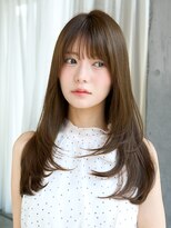 レノラ 髪質改善カラー 本町(LENORA) ハッシュカットミントベージュフレンチバングヘーゼル