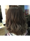 グラデーション グレイジュ  グラッシュ ハイライト