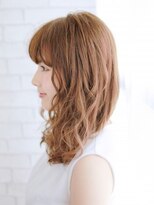 ヘアメイク ナル(hair make nalu) ウェット感のあるミックスカールボブスタイル